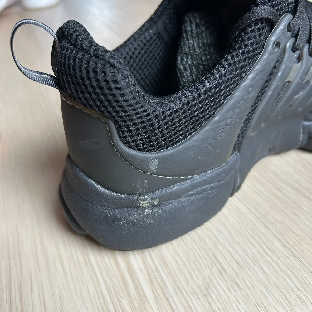 Vintage 2008 Nike Air Presto Mens Size 11 Triple Black Running Shoes 305919-009
